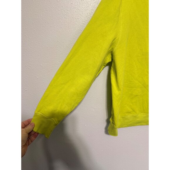 Essentials Sweatshirt Florescent Yellow Chartruse Womans XL - Picture 5 of 5